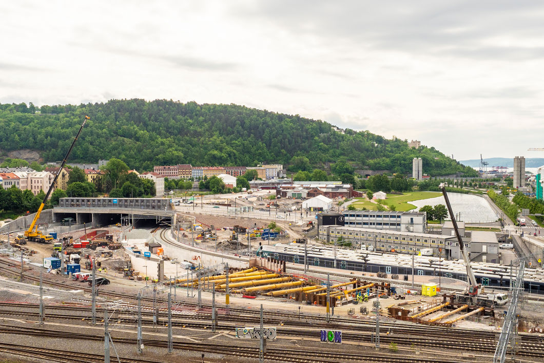 Utbyggingen rundt Middelalderparken i Oslo.