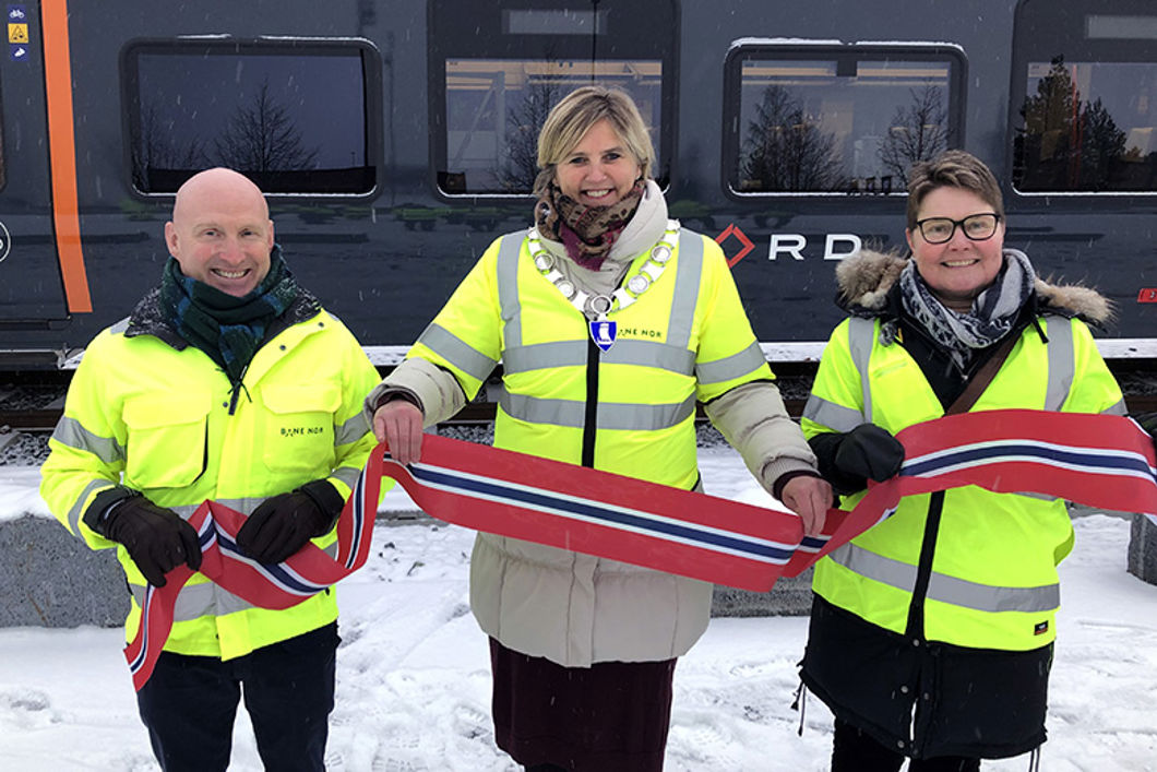 Bilde av snorklipping på Steinkjer stasjon