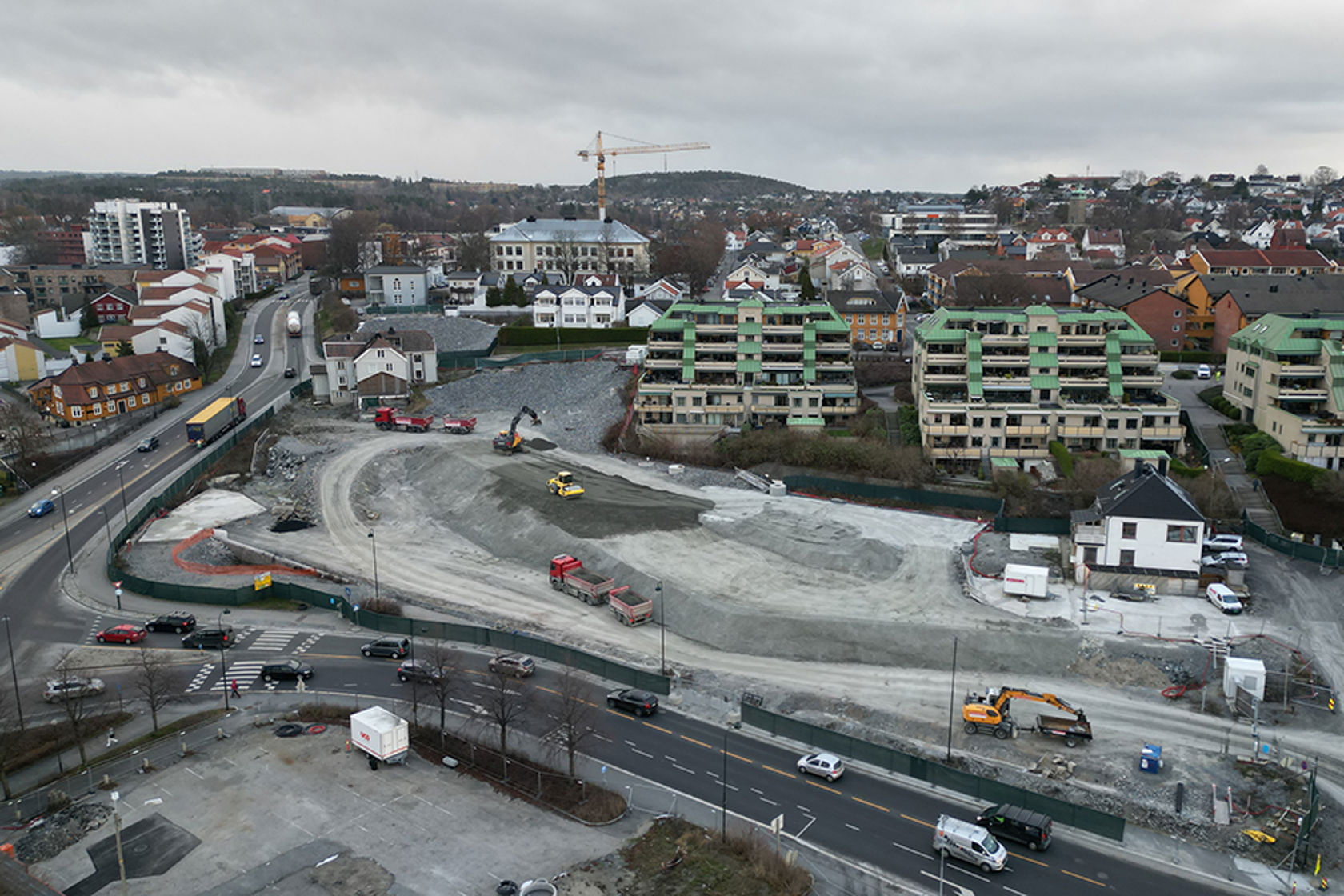 Kransen nord sett fra lufta